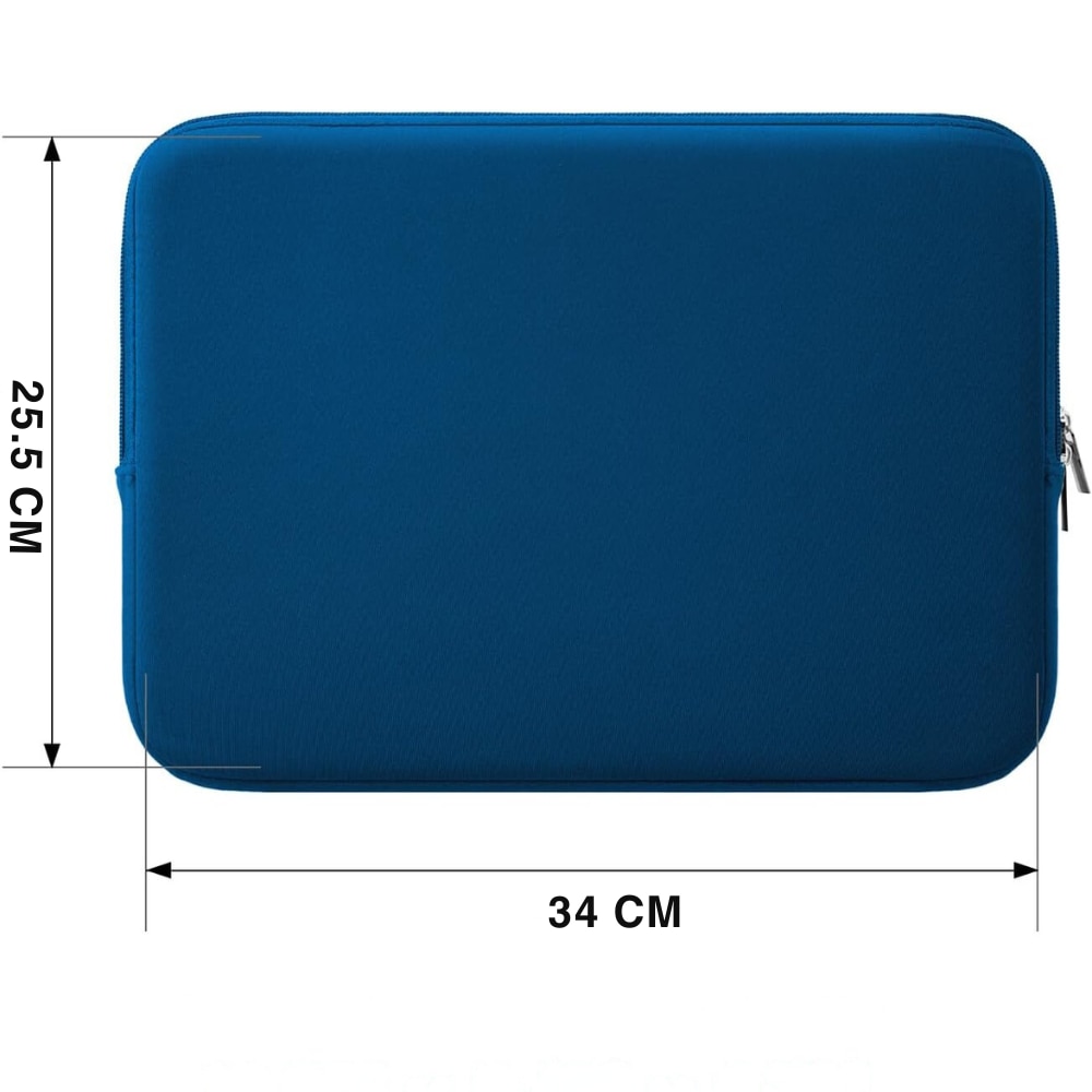 Husa de Protectie si Transport pentru Laptop VarioShop®, pana la 13 inch, cu Burete Antisoc, Rezistena la Apa, Compatibila cu Apple MacBook Air, MacBook Pro Touch, 34 x 1.7 x 25.5 cm, Albastru