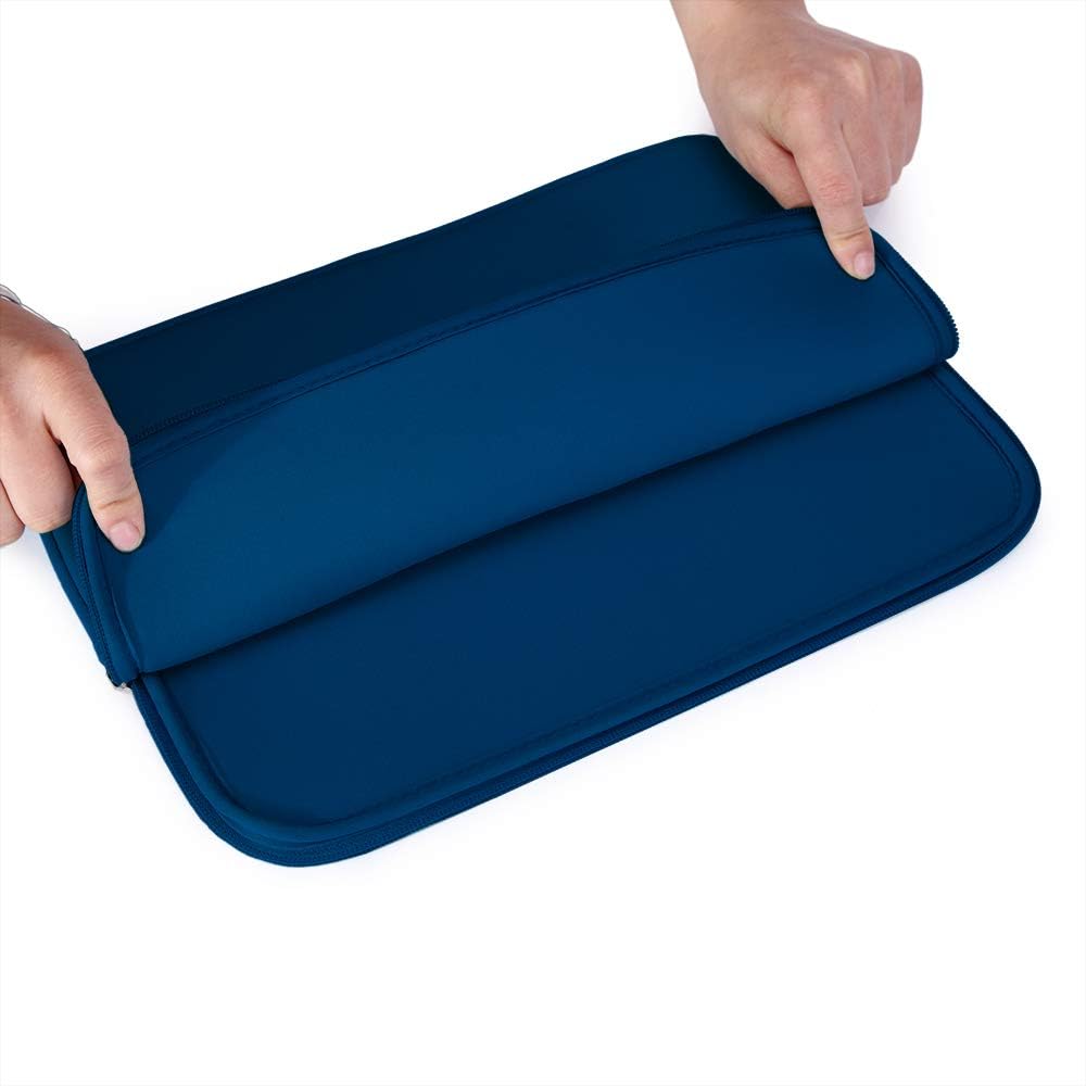 Husa de Protectie si Transport pentru Laptop VarioShop®, pana la 13 inch, cu Burete Antisoc, Rezistena la Apa, Compatibila cu Apple MacBook Air, MacBook Pro Touch, 34 x 1.7 x 25.5 cm, Albastru