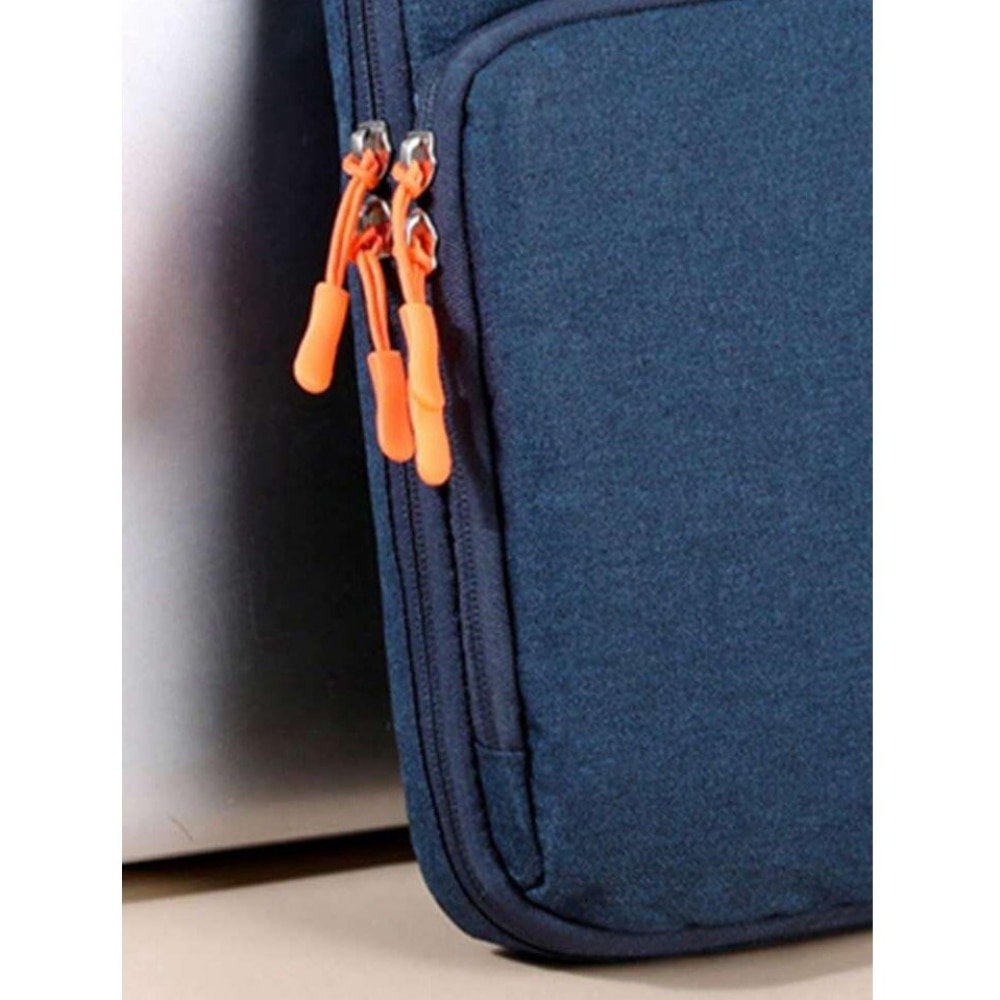 Geanta Universala VarioShop®, pentru Laptop 15.6 inch, Rezistenta la Apa, Design Clasic si Elegant, Compatibila laptop Apple MacBook Air, MacBook Pro Touch Bar, Asus, Acer, Dell, Huawei, 39 x 4.5 x 28 cm, Albastru