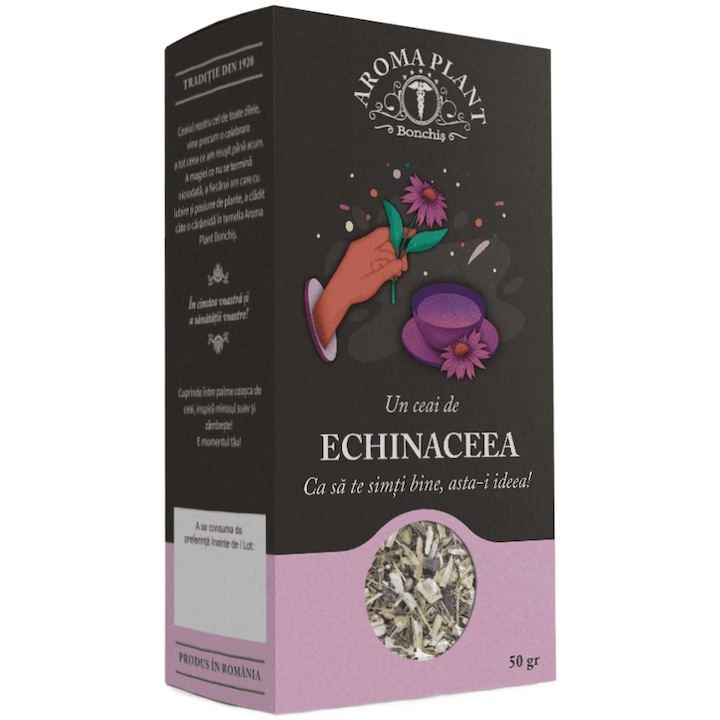 Чай от ехинацея (Echinacea purpurea), 100% натурален, без добавки и пестициди, Bonchis, 50g, Aroma Plant