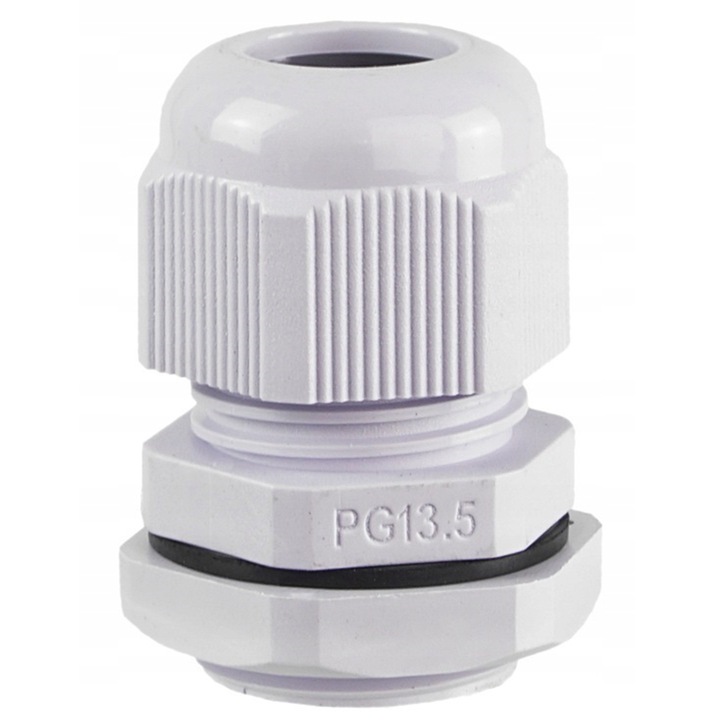 Set 10 Presetupa PG 13.5, Novaza Tech, Nylon 6.6, IP68, Diametru cablului 6-12 mm, Set 10 bucati