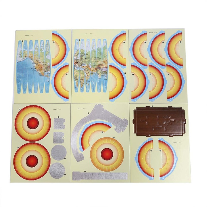 3D пъзел с глобус, longziming, образователен комплект, екологичен материал, лесен за сглобяване