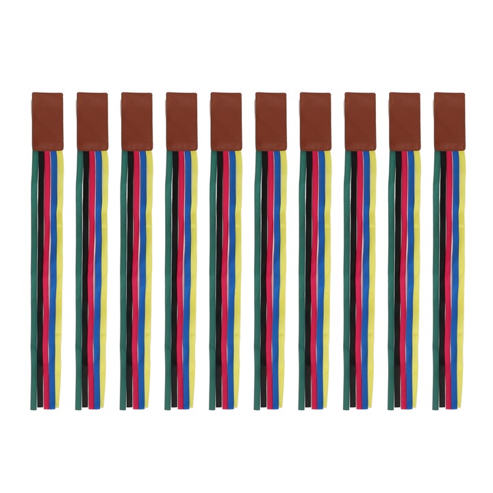 Marcaj de carte cu fundita colorata, Cozevdnt, set 10 bucati, retro, 37cm