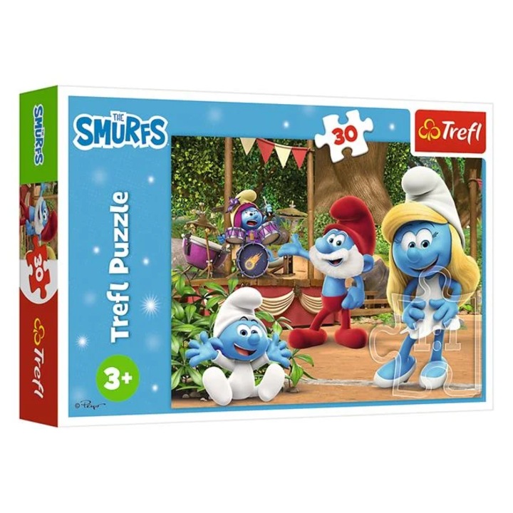 Пъзел Trefl Smurfs Scene with Drums 30 части