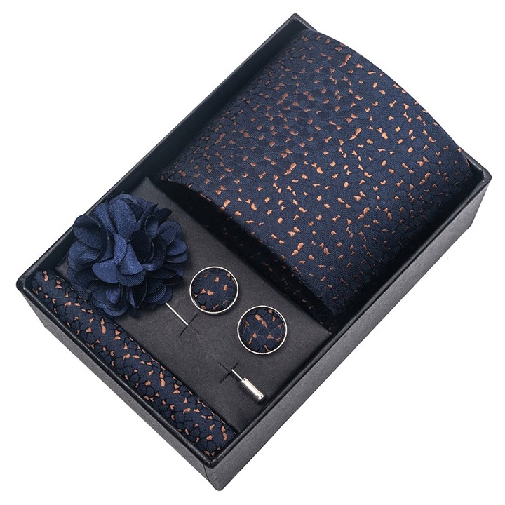 Мъжки комплект от 4 части 6064-15, Sic Moda, Navy Blue/Brown