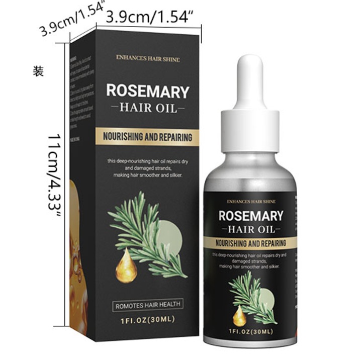 Ulei de par Rosemary, tratament pentru par, 30 ml