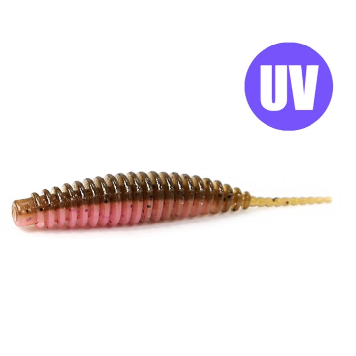 BULL TACKLE-ELASTOMAX10, 39mm, 0.3g, Barna Rózsaszín