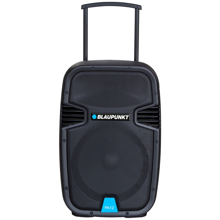 Boxa portabila profesionala Blaupunkt Bluetooth FM/SD/USB/AUX/KARAOKE 650W PA12