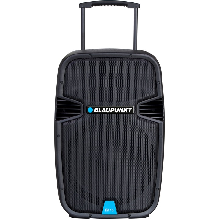 Boxa portabila profesionala Blaupunkt, Bluetooth FM/SD/USB/AUX/KARAOKE 700W PA15