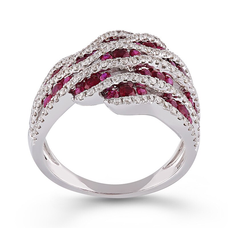 Inel Deruvo Aur 18k Diamante, Rubin, 54 R27277-W