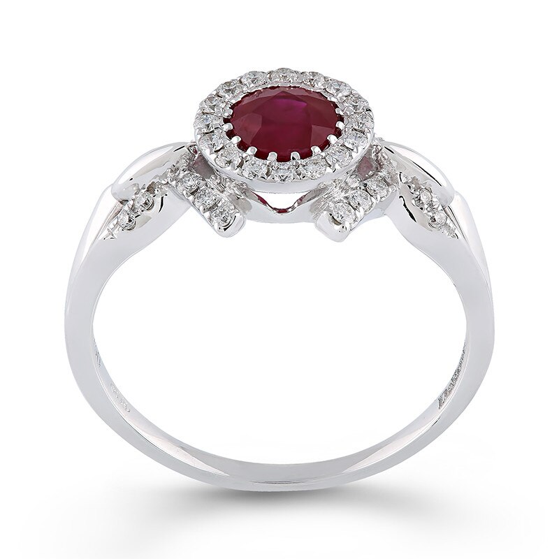Inel Deruvo Aur 18k Diamante, Rubin, 53 R30187-W