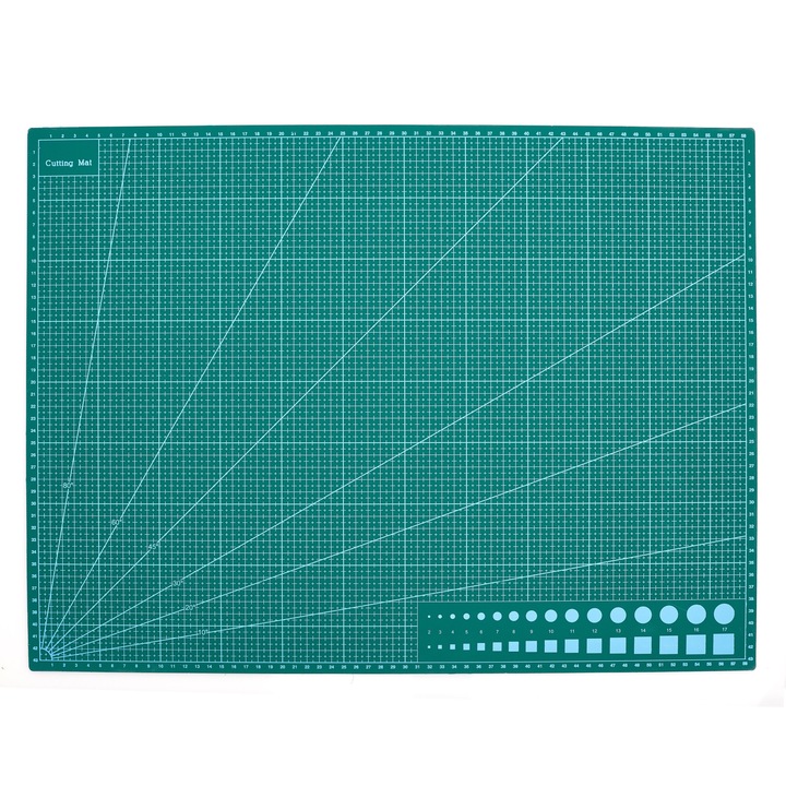 Covoras de taiat cu autovindecare, Techrebal, A2, 60x45cm, verde