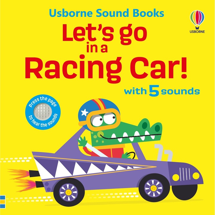 Usborne – Let's go in a Racing Car! – Sound book for children 12+ months
