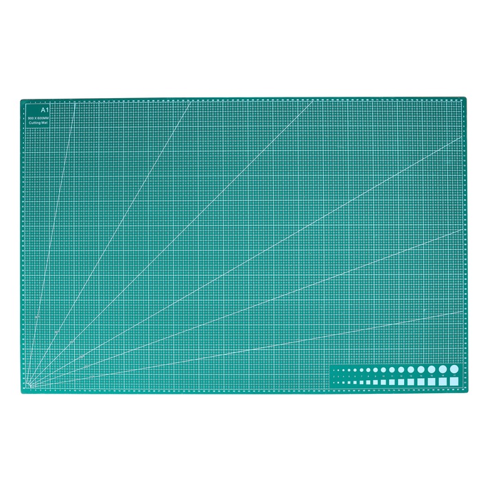Modellező szőnyeg, TECHREBAL A1, 90x60cm, zöld, 3mm, önregeneráló, kétoldalas