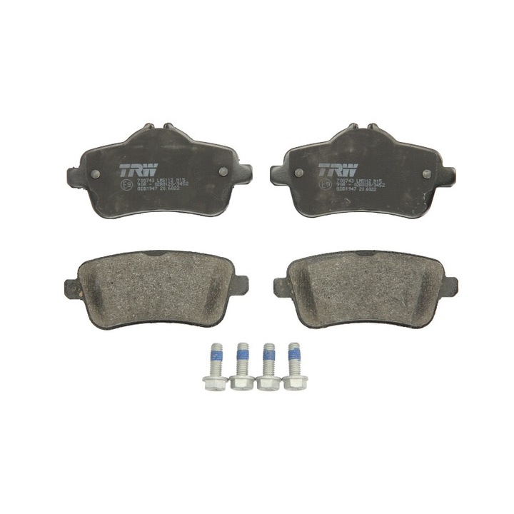 Set placute de frana spate TRW compatibile cu Mercedes A W176, Cla C117, Cla Shooting Brake X117, Gl X166, Gla X156, Gle C292, Gle W166, Gls X166, M W166, Slc R172