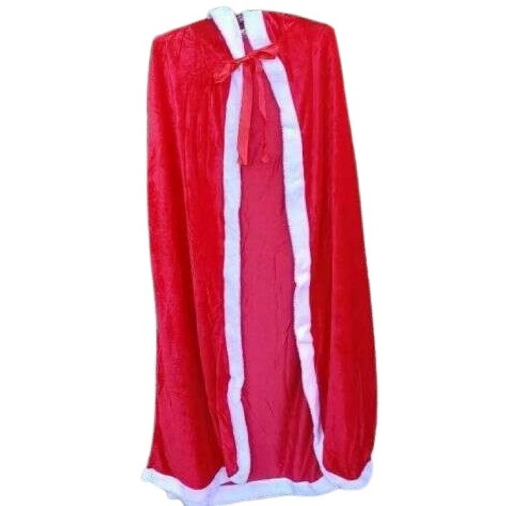 Manta de catifea Mos Craciun, rosu