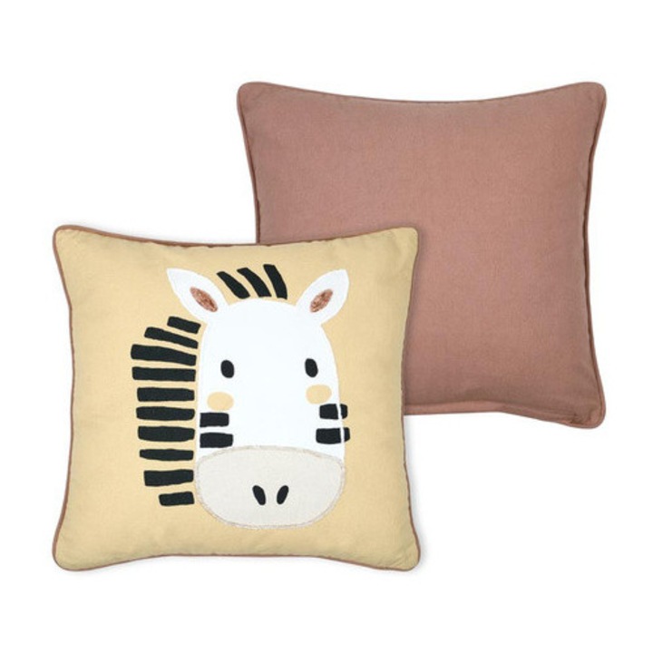 Perna decorativa pentru camera copilului COQUIN zebra, 40 x 40 cm