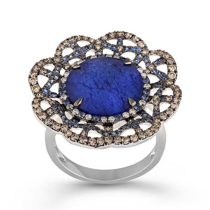 Inel Deruvo Aur 18k Diamante, Safire, 55 R6972SWN-W