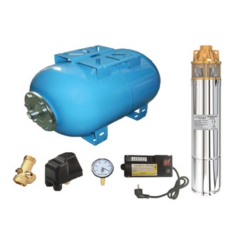 Kit complet sistem hidrofor, pompa submersibila Raider WP41/80, rezervor de 80 litri, presostat, racord 5 cai, manometruu Kit complet sistem hidrofor, pompa submersibila Raider WP41/80, rezervor de 80 litri, presostat, racord 5 cai, manometruu