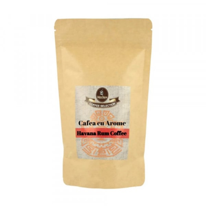 Cafea boabe cu aroma de rom Havana Rum, Dolce Bacio, 100 g