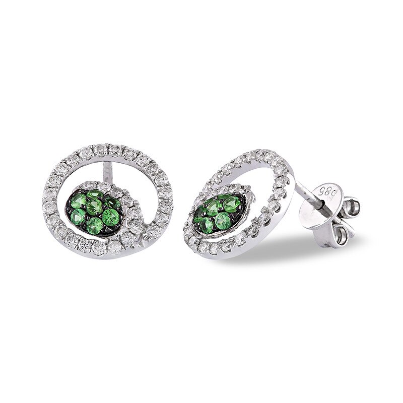 Cercei Deruvo Aur 14k Diamante, Savorit ER15493-W4SVDI