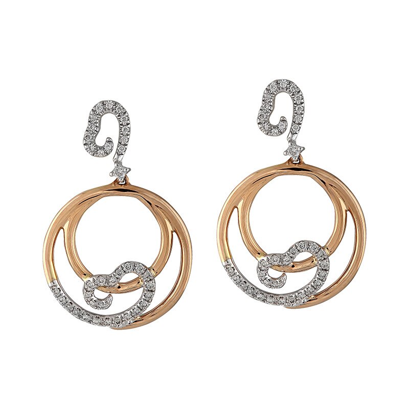 Cercei Blanco's Aur 18k Diamante E24681D-WR