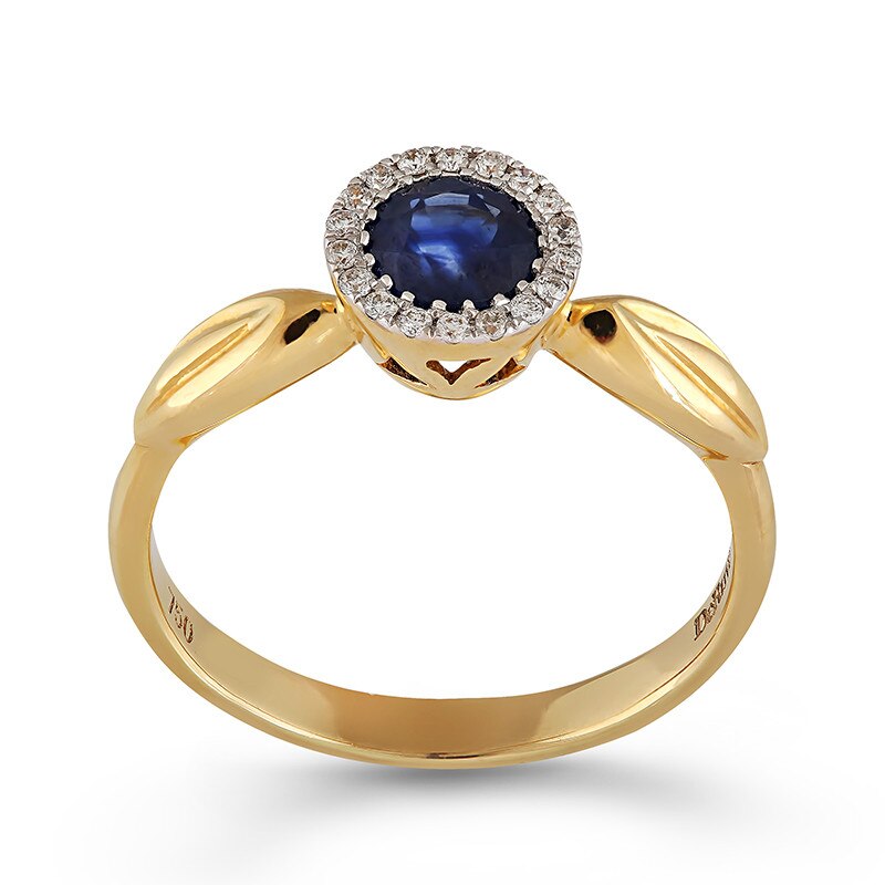 Inel Deruvo Aur 18k Diamante, Safir, 52 R30379-Y