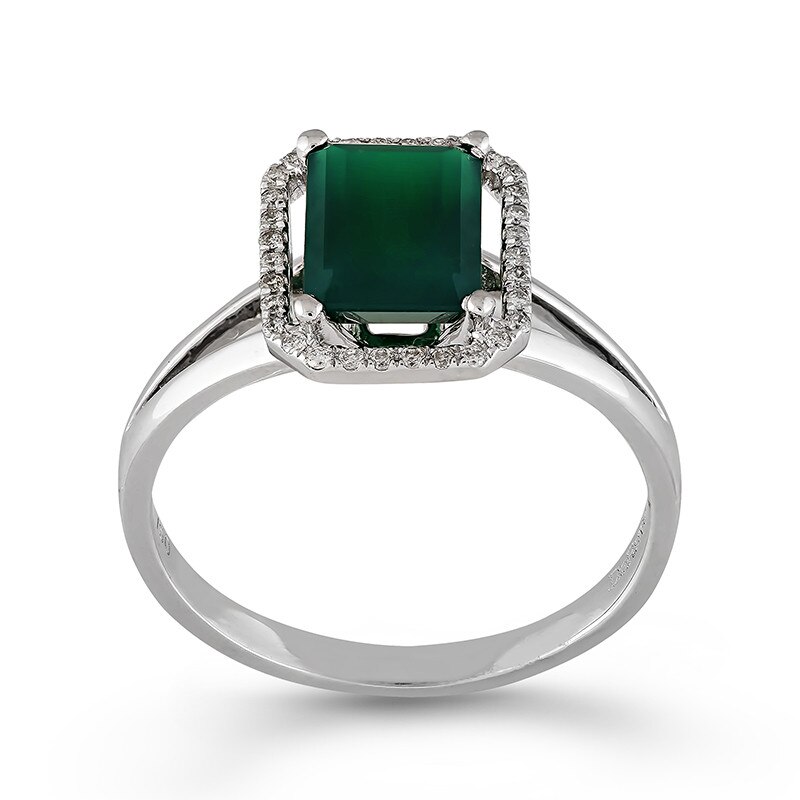 Inel Deruvo Aur 18k Diamante, Agat, 53 R31420-W