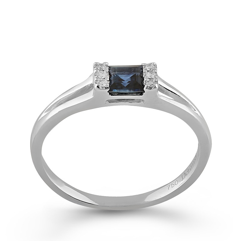 Inel Deruvo Aur 18k Diamante, Safir, 52 R30009-W