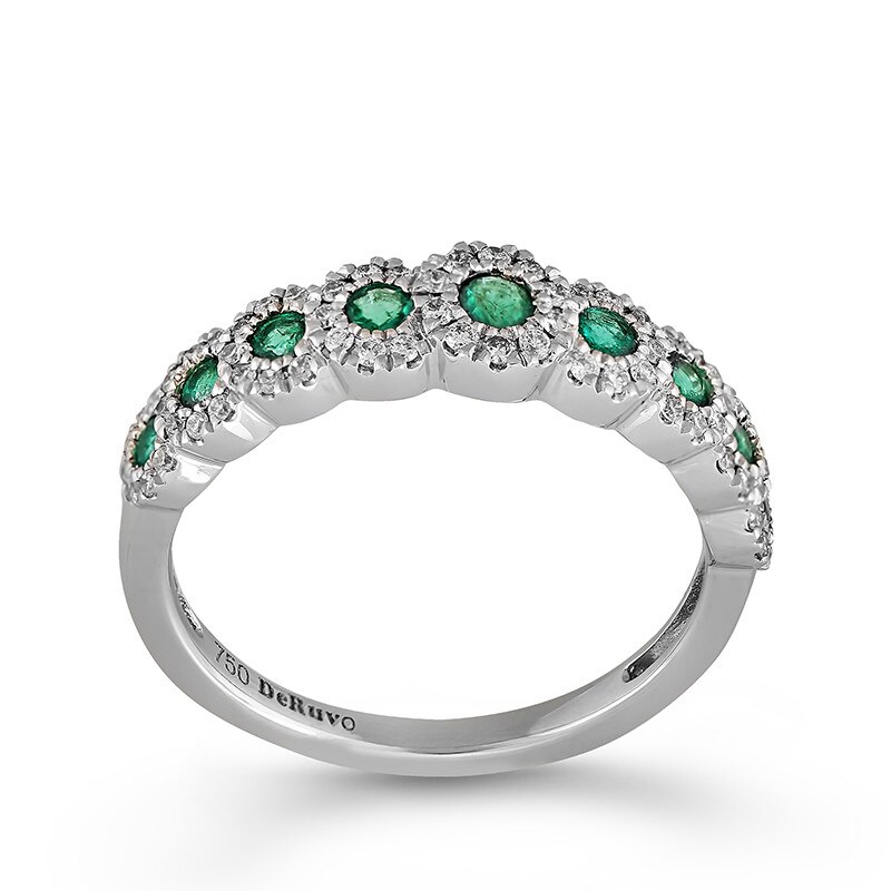 Inel Deruvo Aur 18k Diamante, Smaralde, 53 R16.06103.001-W