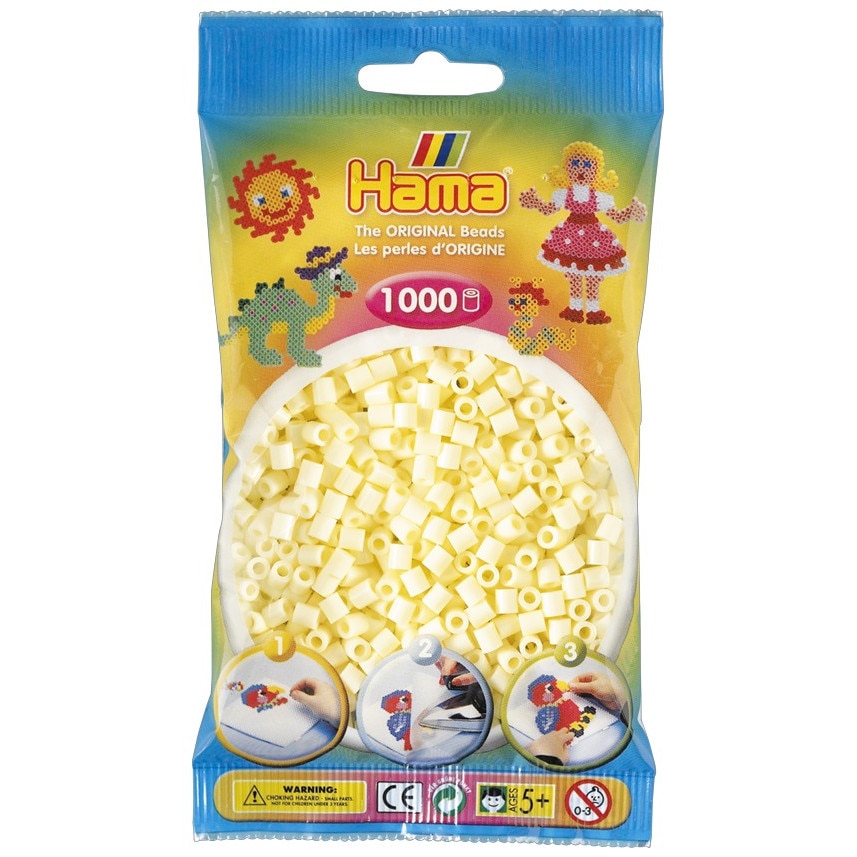 1.000 de margele de calcat HAMA MIDI CREM in saculet