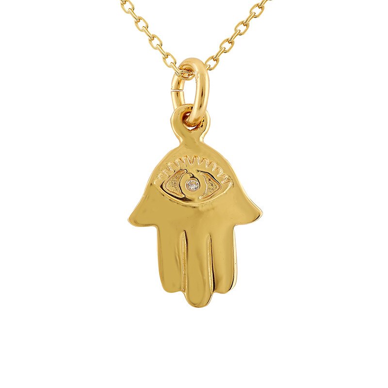Pandantiv Hamsa cu Lant Olivess Argint 925 CZ CH339P60