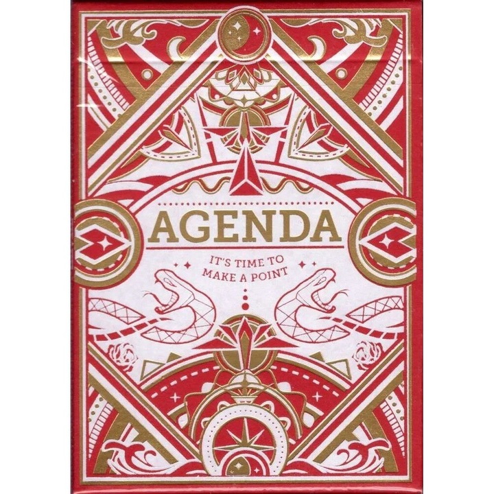 Carti de joc Agenda Red Premium Edition by Flagrant Agenda