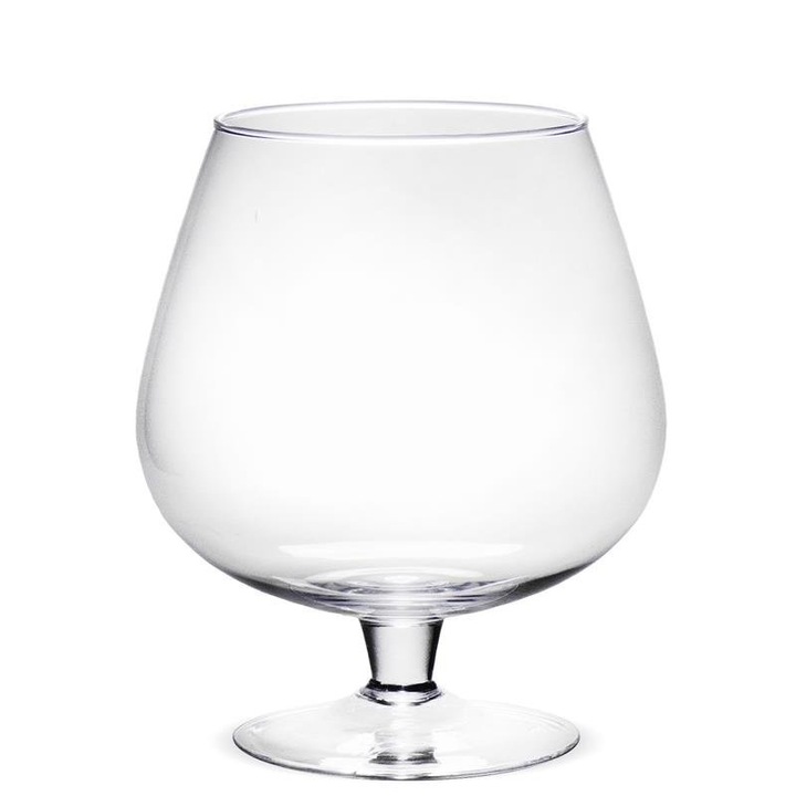 Стъклена чаша, Art-Pol, 22x18x18 см, прозрачна