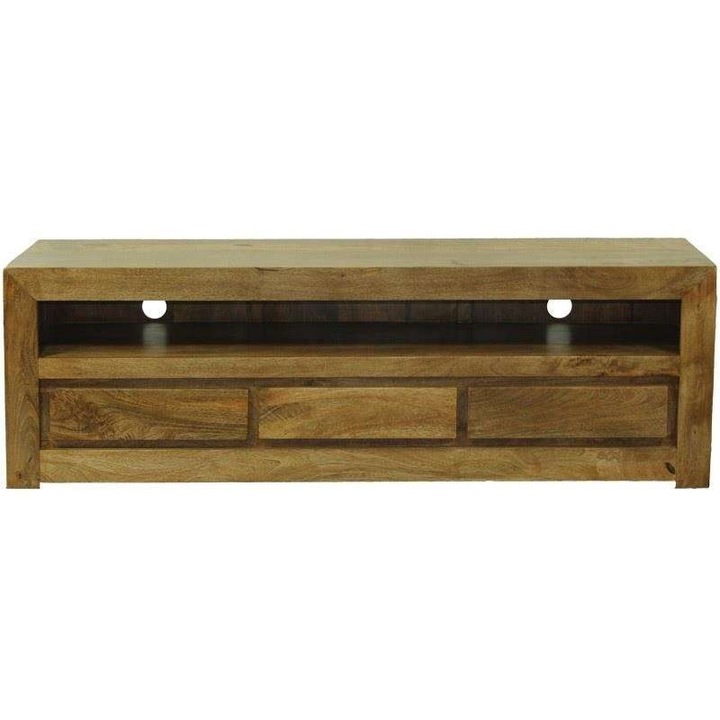 Маса Art-Pol, мангово дърво, 55x170x45см, светлокафяв