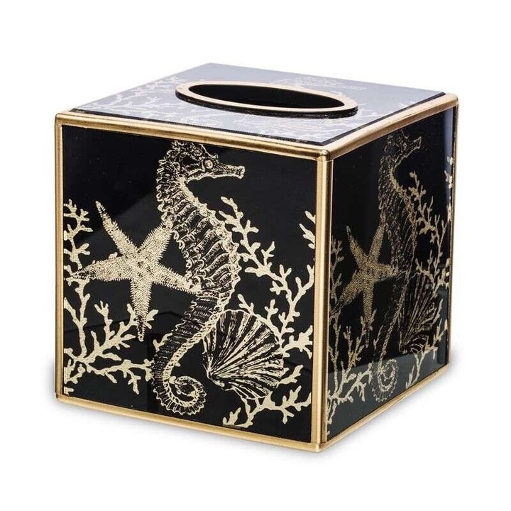 Art-Pol adagolók, Casablanca, fekete, arany, 14x13,5x13,5 cm