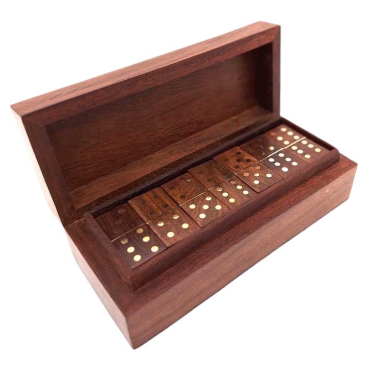 Fa dominó készlet, Giftdeco, barna