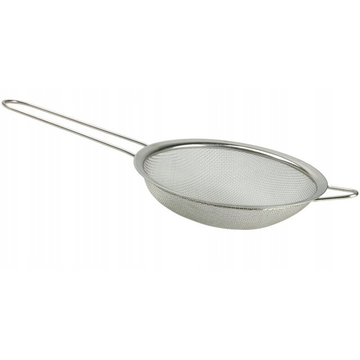 Karl Hausmann konyhai szűrő, 16 cm, rozsdamentes acél, ezüst színű, hossza 32 cm