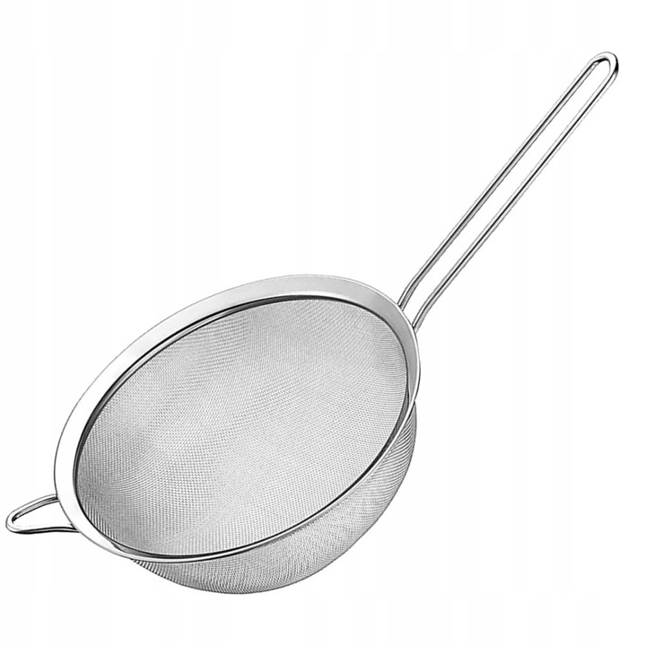 Karl Hausmann szűrő, 22cm, rozsdamentes acél, ergonomikus nyéllel, ezüst