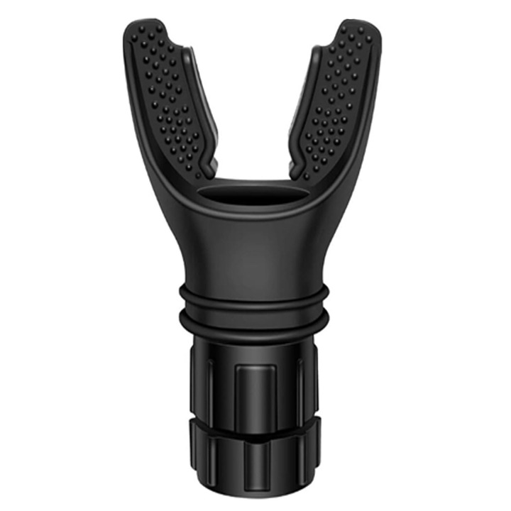 Тренажор за диафрагмено дишане, Hggzeg, Увеличава капацитета на белите дробове, Подобрява съня, Регулируемо съпротивление, Преносим, За спортисти, музиканти и обикновени потребители, ABS/Силикон, 5x10см, Черен