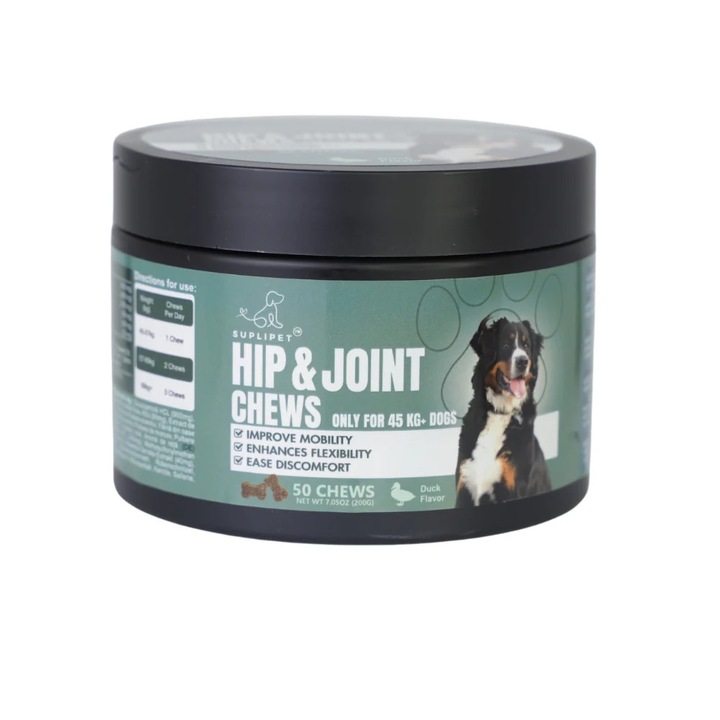 Supliment nutritiv pentru Articulatii la Cainii de Peste 45 kg, 50 caps, Suplipet