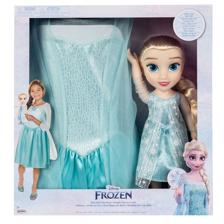 Disney Frozen 2 Elsa baba + jelmez 38cm