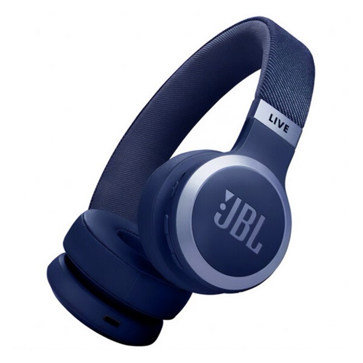 Jbl live 670nc bluetooth fejhallgató sztereo, v5.3, mikrofon, aktív zajszűrő, sötétkék