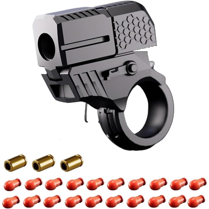 Alloy Gun EDC Fidget Spinner, играчка за облекчаване на тревожност против стрес, играчка за бюро, черен