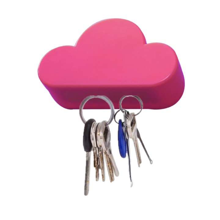 Suport pentru chei magnetic, roz