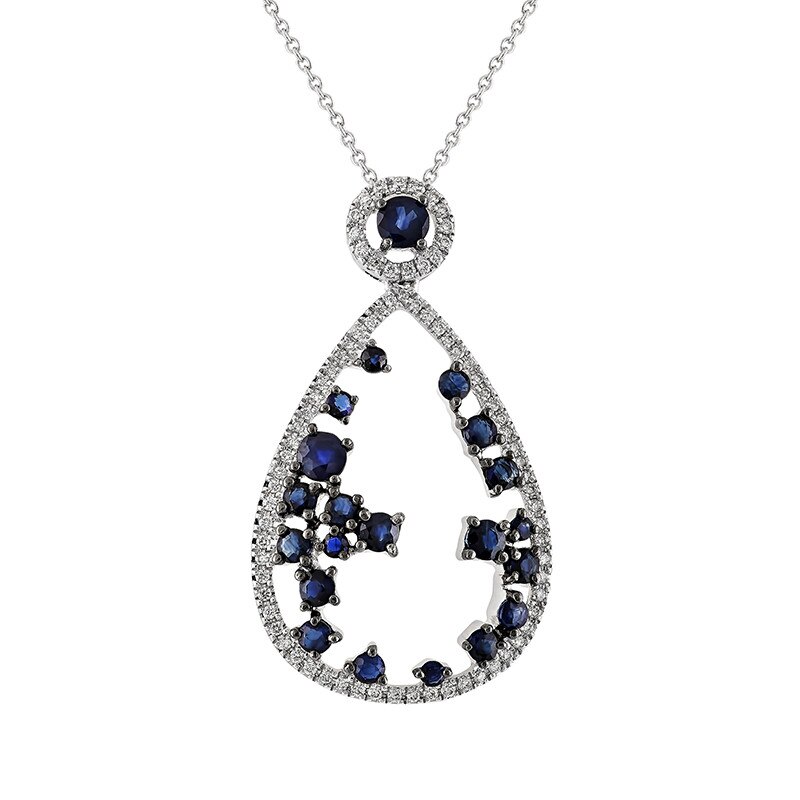 Pandantiv cu Lant Deruvo Aur 18k Diamante P2488445SWN-W