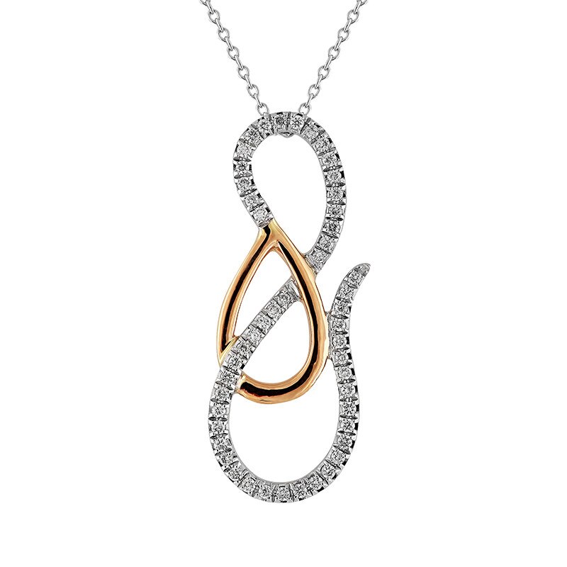 Pandantiv cu Lant Blanco's Aur 18k Diamante P2473245D-R