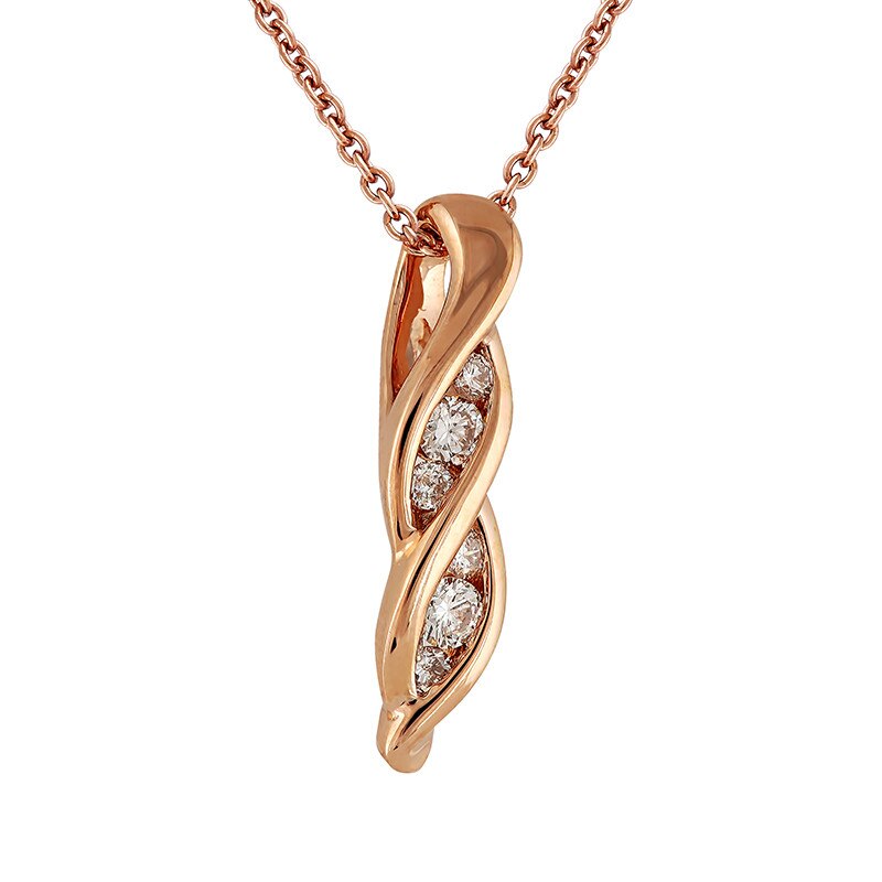 Pandantiv cu Lant Blanco's Aur 18k Diamante P31234-R