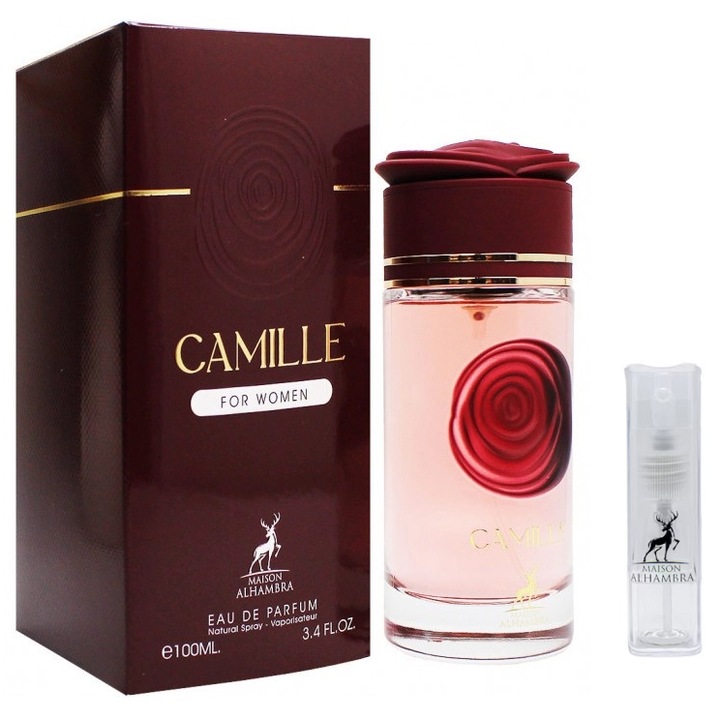 Eau de Parfum készlet, Alhambra Camille, női, 100 ml, 10 ml-es utazási újratölthető készlettel