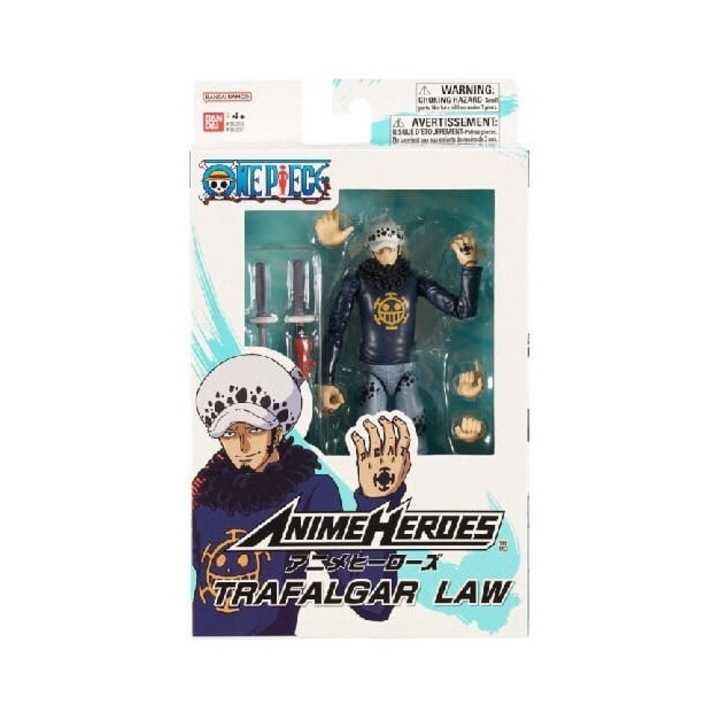 Фигурка Аниме Heroes Bandai, One Piece, Trafalgar Law